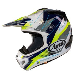 HELMET MX-V RESOLUTE FLO YELLOW